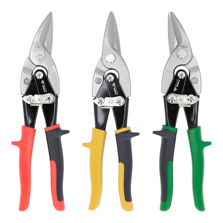 Brilliant Tools Jeu de cisailles à tôle, 3 pcs