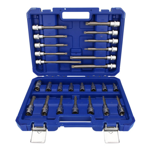Brilliant Tools Jeu de clés à douille 1/2", 26 pcs, profil à denture multiple, XZN