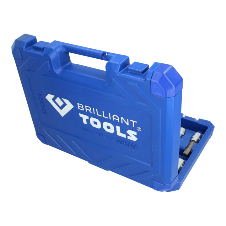Brilliant Tools Jeu de clés à douille 1/2", 30 pcs, profil six pans creux