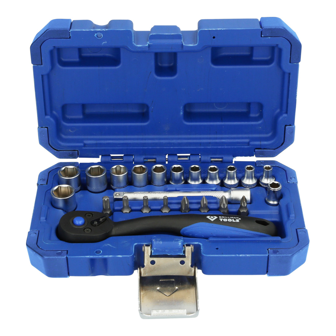 Brilliant Tools Jeu de clés à douille 1/4", 23 pcs