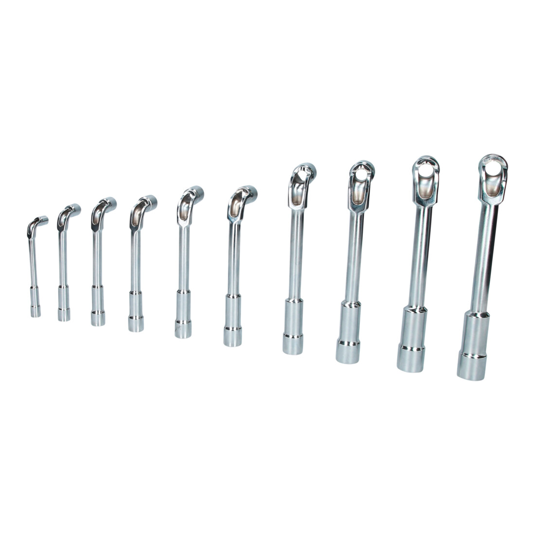 Brilliant Tools Jeu de clés à douille doubles, 10 pcs