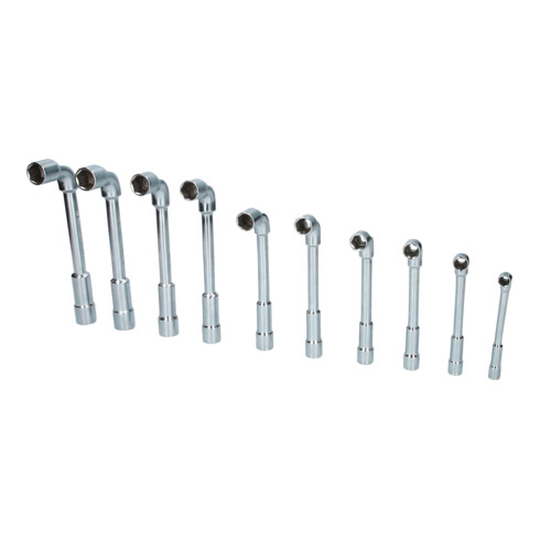 Brilliant Tools Jeu de clés à douille doubles, 10 pcs