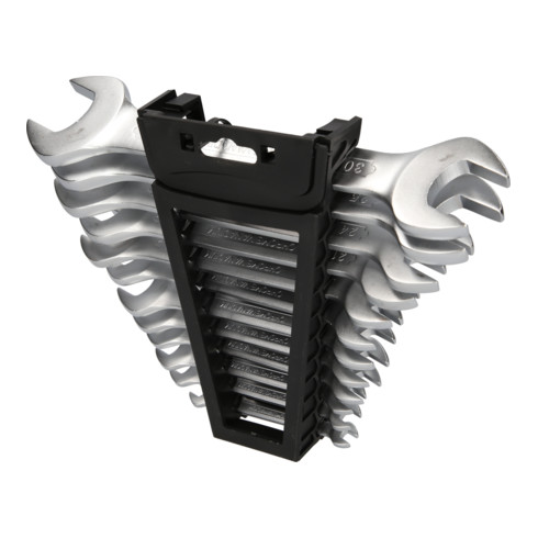 Brilliant Tools Jeu de clés à fourche doubles, 12 pcs