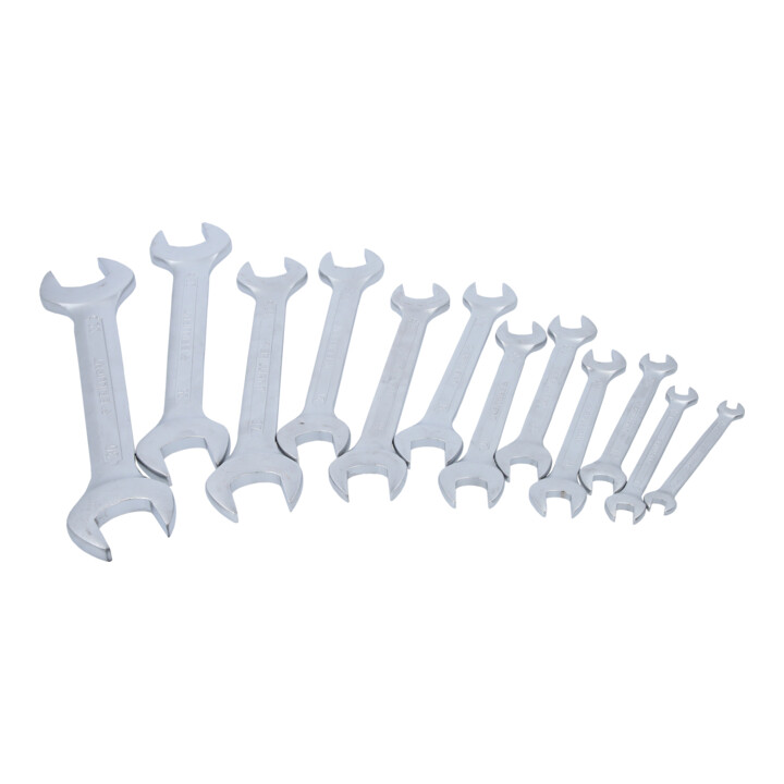Brilliant Tools Jeu de clés à fourche doubles, 12 pcs