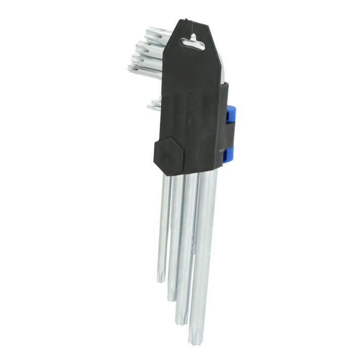 Brilliant Tools Jeu de clés mâles coudées, 9 pcs, profil TX, courtes