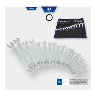 Brilliant Tools Jeu de clés mixtes, 21 pcs
