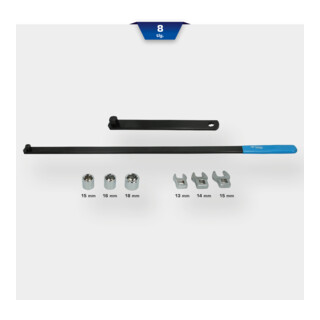 Brilliant Tools Jeu de clés pour poulie et tendeur, 8 pcs