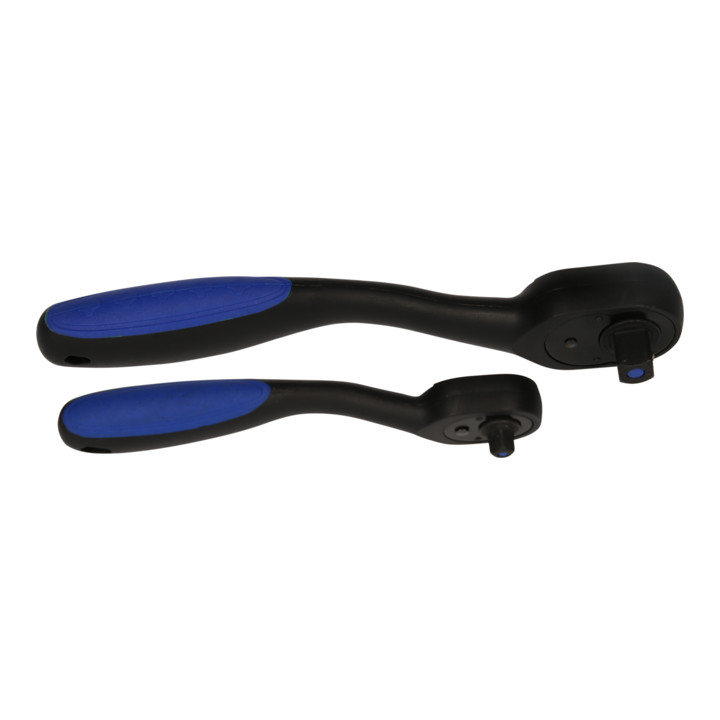 Brilliant Tools Jeu de cliquets réversibles, 2 pcs, 1/4", 1/2"