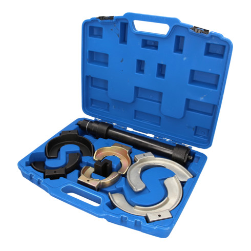 Brilliant Tools Jeu de compresseurs de ressorts, 15 pcs pour ressorts type Mc Pherson BMW, Toyota, Ford, Opel, VW, Audi, Saab, Nissan, Honda, Subaru, Volvo, Mitsubishi