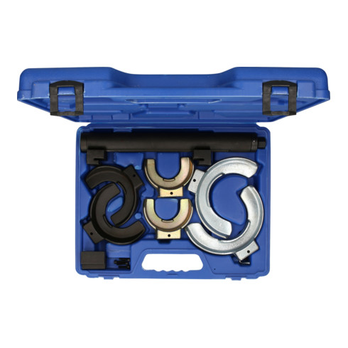 Brilliant Tools Jeu de compresseurs de ressorts, 15 pcs pour ressorts type Mc Pherson BMW, Toyota, Ford, Opel, VW, Audi, Saab, Nissan, Honda, Subaru, Volvo, Mitsubishi