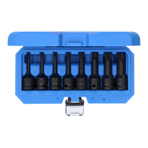 Brilliant Tools Jeu de douilles à embouts Kraft 1/2", TX, 8 pcs, T30 - T80