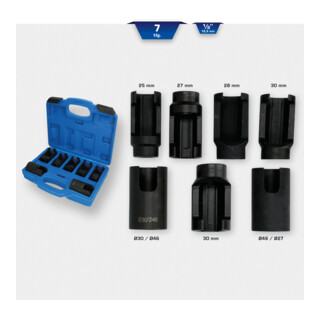 Brilliant Tools Jeu de douilles d’injecteur, 7 pcs