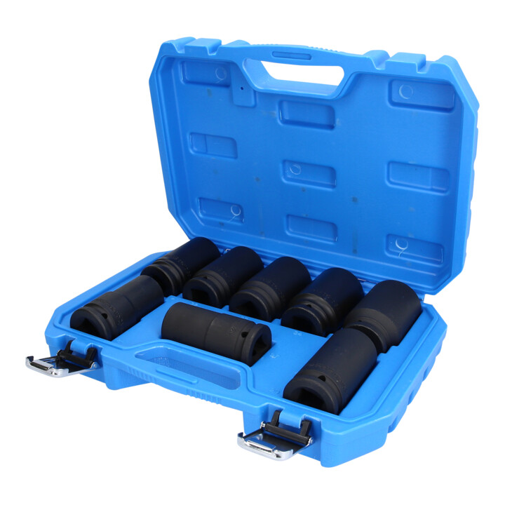 Brilliant Tools Jeu de douilles hexagonales 3/4", 8 pcs, longues, 24 - 36 mm