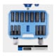 Brilliant Tools Jeu de douilles hexagonales longues 1/2", 13 pcs, 10 - 24 mm-1