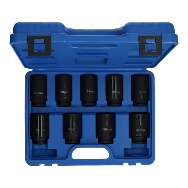 Brilliant Tools Jeu de douilles pour cardans, 9 pcs