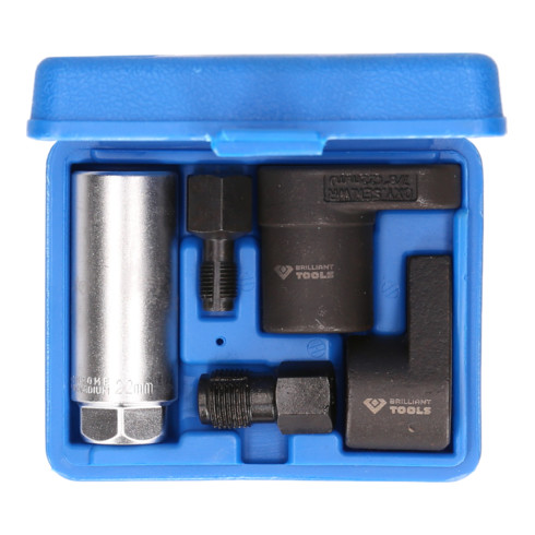 Brilliant Tools Jeu de douilles pour sonde Lambda, 5 pcs