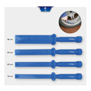 Brilliant Tools Jeu de grattoirs en plastique, 4 pièces