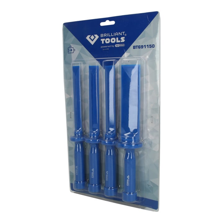 Brilliant Tools Jeu de grattoirs en plastique, 4 pièces