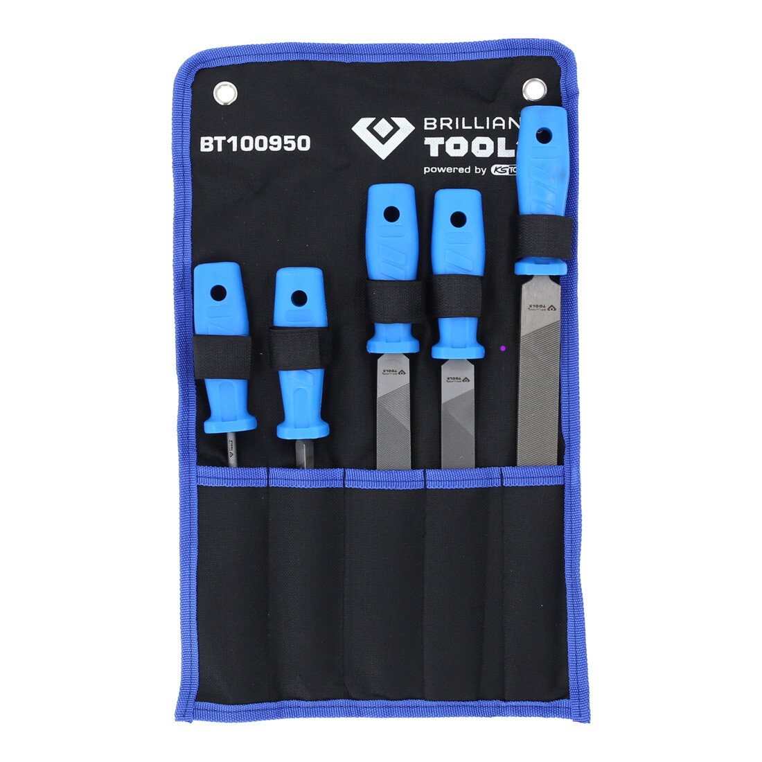 Brilliant Tools Jeu de limes, 5 pcs