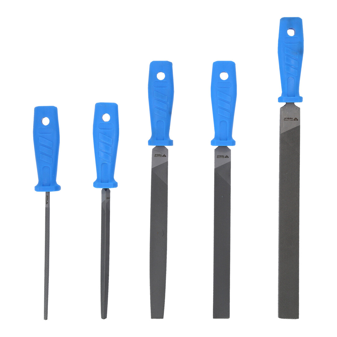 Brilliant Tools Jeu de limes, 5 pcs