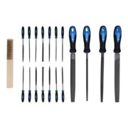 Brilliant Tools Jeu de limes avec brosse à lime, 19 pcs-4
