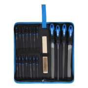 Brilliant Tools Jeu de limes avec brosse à lime, 19 pcs-5