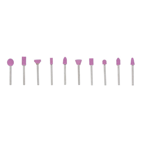 Brilliant Tools Jeu de meules pour meuleuse à tige, 10 pcs