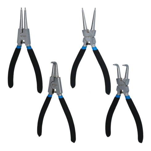 Brilliant Tools Jeu de pinces à circlips, 4 pcs, 175 mm