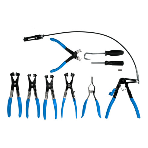 Brilliant Tools Jeu de pinces pour colliers de serrage, 9 pièces