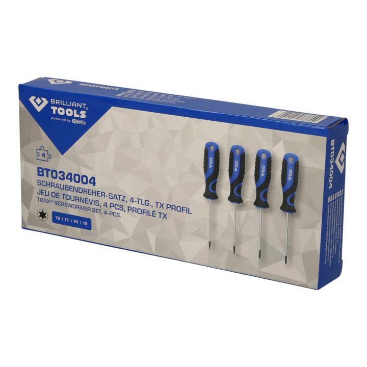 Brilliant Tools Jeu de tournevis TX, 4 pcs