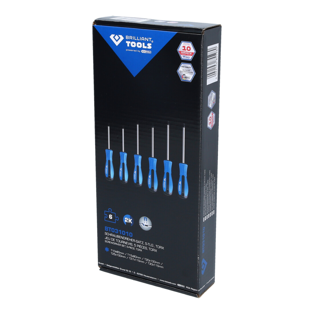 Brilliant Tools Jeu de tournevis TX, 6 pcs