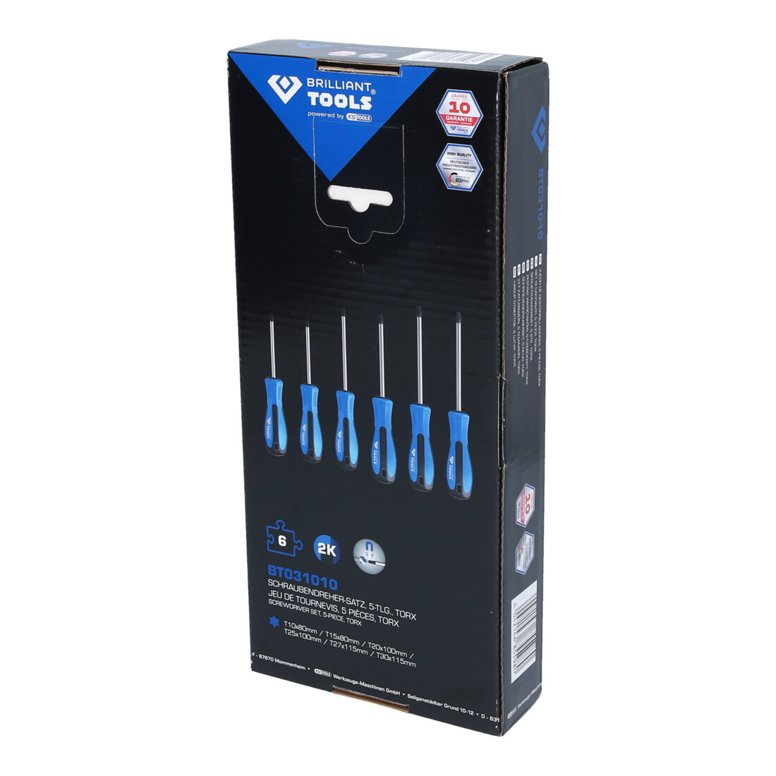 Brilliant Tools Jeu de tournevis TX, 6 pcs