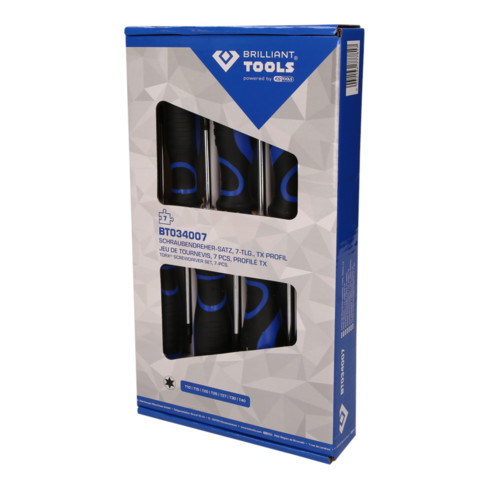 Brilliant Tools Jeu de tournevis TX, 7 pcs