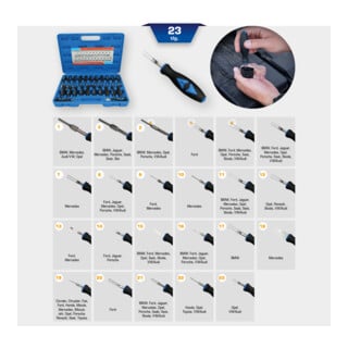 Brilliant Tools Jeu d’extracteurs de cosses pour connecteurs, 23 pcs