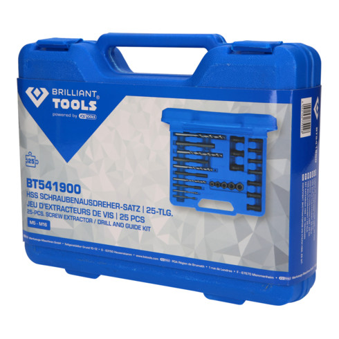 Brilliant Tools Jeu d'extracteurs de vis HSS, 25 pièces