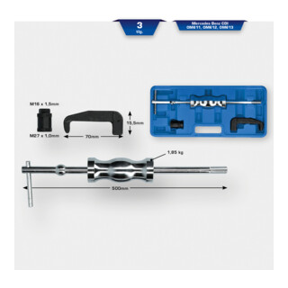 Brilliant Tools Jeu d’extracteurs d’injecteur, 3 pcs