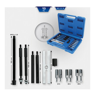 Brilliant Tools Jeu d'extracteurs pour roulements à billes, 10 pcs