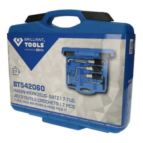 Brilliant Tools Jeu d’outils crochets, 7 pcs