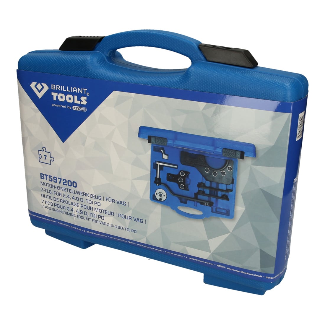 Brilliant Tools Jeu d’outils de réglage de moteur pour pompes à injection VAG 2.5 et 4.9D TDI