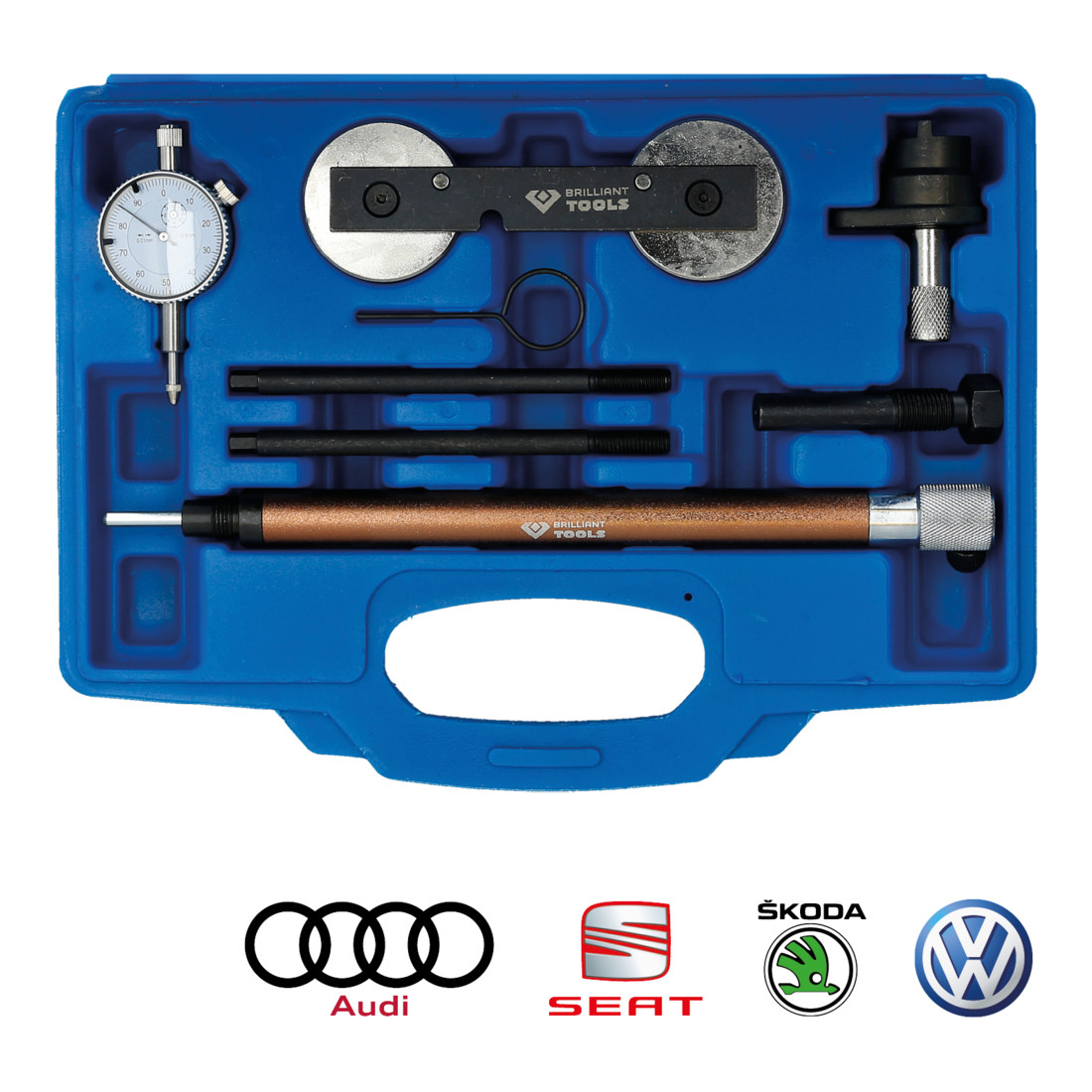 Brilliant Tools Jeu d’outils de réglage de moteur pour VAG 1.2, 1.4, 1.6 FSI, 1.4 TSI