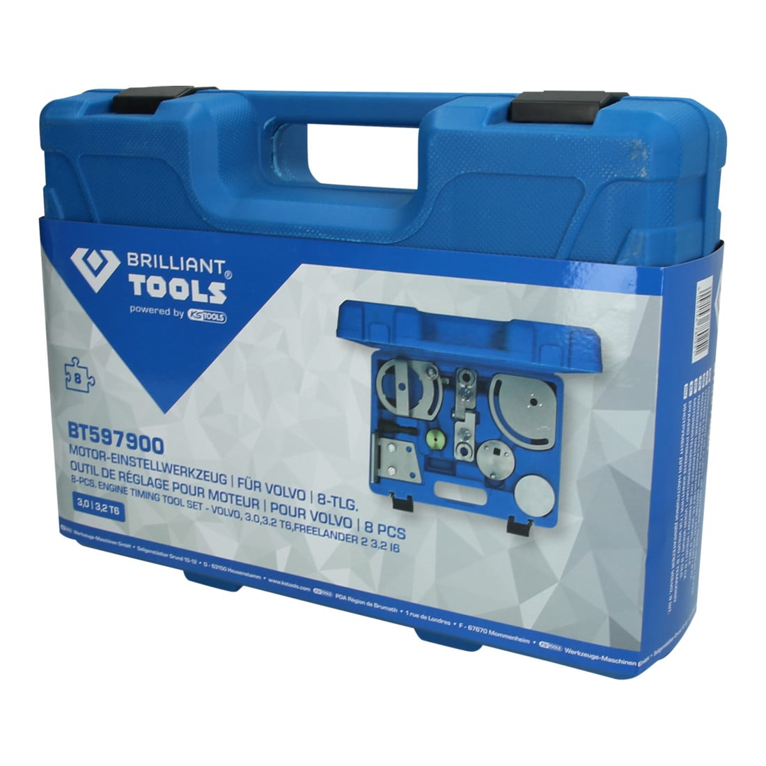 Brilliant Tools Jeu d’outils de réglage de moteur pour Volvo T6
