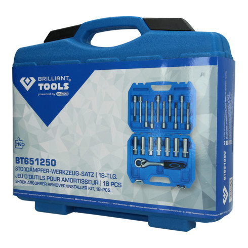 Brilliant Tools Jeu d’outils pour amortisseurs, 18 pcs