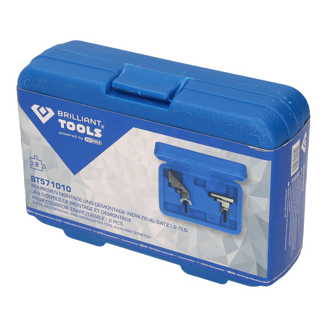 Brilliant Tools Jeu d’outils pour fixation de courroie trapézoïdale, 2 pcs