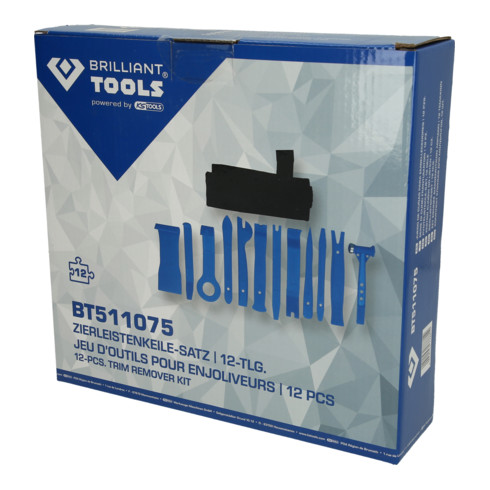 Brilliant Tools Jeu d’outils pour garnitures, 12 pcs