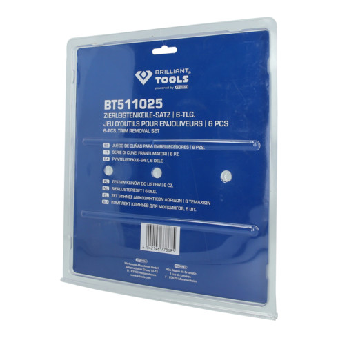 Brilliant Tools Jeu d’outils pour garnitures, 6 pcs
