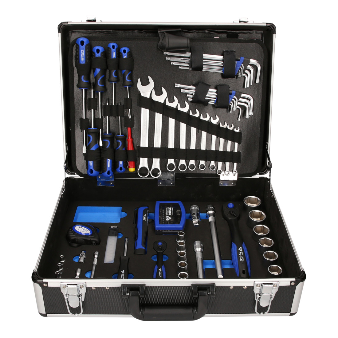 Brilliant Tools Jeu d’outils universels 1/4" + 1/2", 143 pièces
