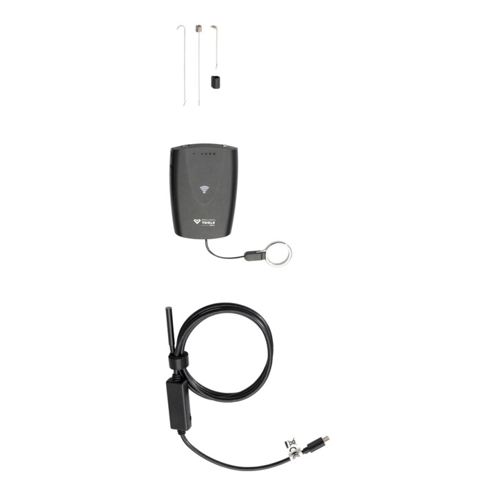 Brilliant Tools Kit vidéo Wi-Fi avec sonde caméra frontale HD Ø 5,5 mm 0°, 5 pcs