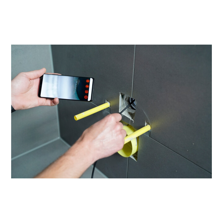 Brilliant Tools Kit vidéo Wi-Fi avec sonde caméra frontale HD Ø 5,5 mm 0°, 5 pcs
