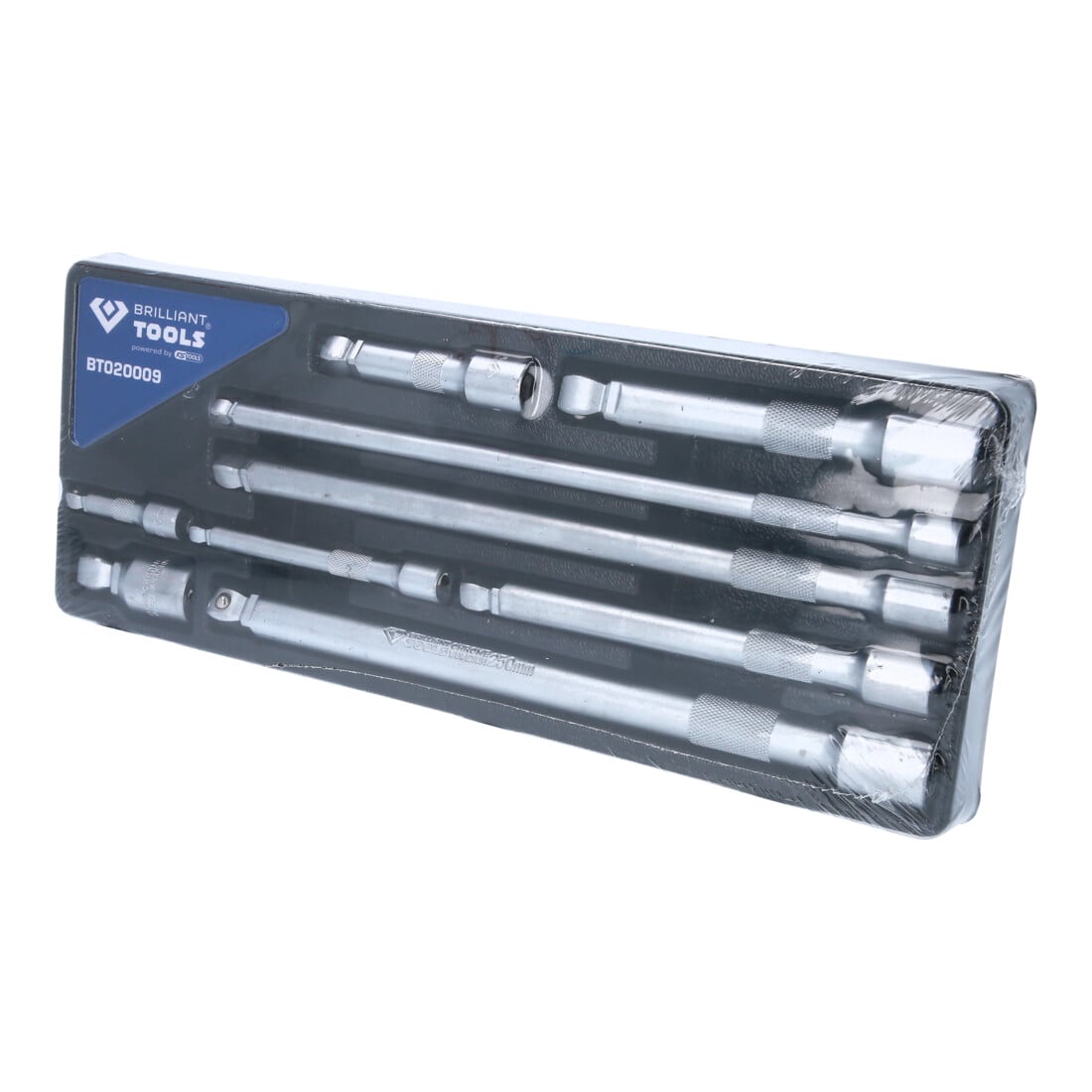 Brilliant Tools Kippverlängerungs-Satz 1/4" + 3/8" + 1/2", 9-tlg