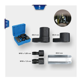Brilliant Tools Kit bussole per sonde lambda, 5pz.